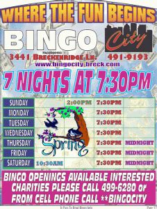 bingo city at breckenridge|Bingo Nights .